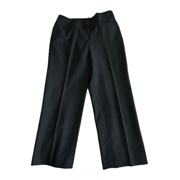 Ann Taylor Women's  Sz. Black/Charcoal  Straight Leg Dress Capri/Ankle Pants - Picture 1 of 15